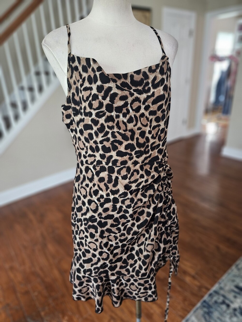 Shein Leopard Print Dress Large